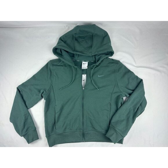 NWT Nike Dri-FIT One Women's Full-Zip French Terry Hoodie S FB5198-010 - Picture 1 of 7